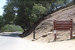 Franklin Canyon Park Entrance - Mulholland Drive