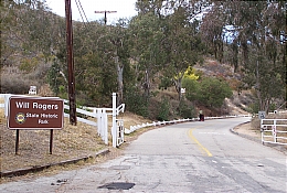Will Rogers State Historic Park - Entrance